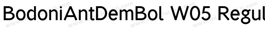 BodoniAntDemBol W05 Regular字体转换